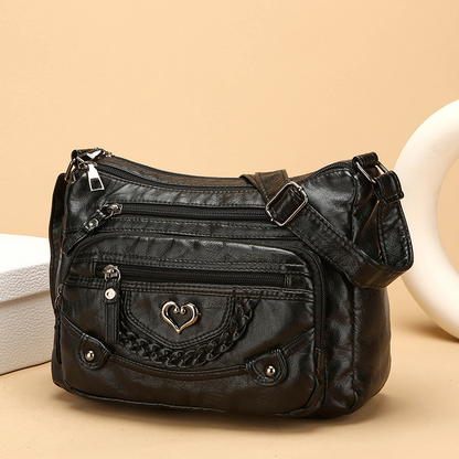 💜 LAST DAY PROMOTION - 50%OFF💜Women's Soft PU Leather Multi-Pocket Crossbody Bag