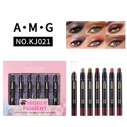 💜 LAST DAY PROMOTION - 50%OFF💜6PCS Shimmer Eyeshadow Stick Set