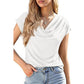 📢📢50% OFF !! ⏰Women's Cowl Neck Cap Sleeve Top