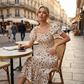 🌈2026 Summer Hot Sale 50% OFF!✨Square Neck Floral Midi Dress – Smocked Bodice, Flowy Tiered Skirt, Romantic🌸