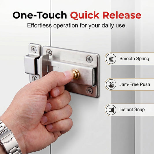 📢📢50% OFF !!!⏰Auto-Rebound Security Door Latch