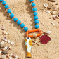 🐚 Ocean-Inspired Beaded Necklace | Eye-Catching Beads · Starfish and Fish Pendants · Stackable · Adds a Touch of Style | Everyday Wear · Vacation Outings