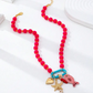 🐚 Ocean-Inspired Beaded Necklace | Eye-Catching Beads · Starfish and Fish Pendants · Stackable · Adds a Touch of Style | Everyday Wear · Vacation Outings