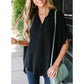 🔥2026 Summer Hot Sale 50% OFF💥Women's Tops Casual V Neck Button Down Shirts Solid Short Sleeve Blouses